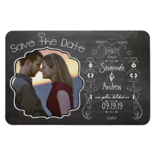 Magnet Flexible Chalkboard Art Wedding Enregistrer la date