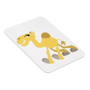 Magnet flexible chameau de dessin animé cool et mi