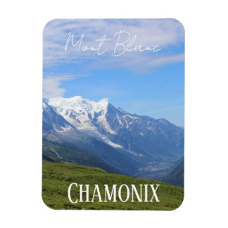 Magnet Flexible Chamonix, Mont-Blanc, Alpes françaises, Aimant d'é