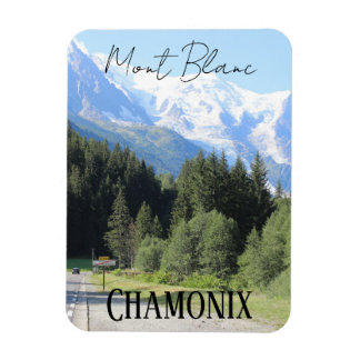 Magnet Flexible Chamonix, Mont-Blanc, Alpes françaises, Aimant d'é