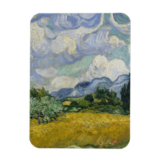 Magnet Flexible Champ de blé avec Cyprès par Vincent van Gogh