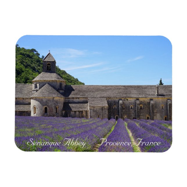 Magnet Flexible Champs de lavande de l'abbaye de Senanque (Horizontal)