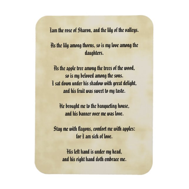 Magnet Flexible Chanson de Salomon (Vertical)