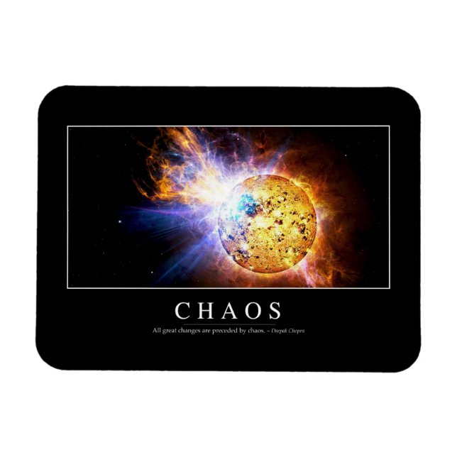 Magnet Flexible Chaos : Citation inspirante (Horizontal)