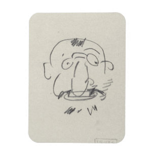 Magnet Flexible Charge de Lautrec par Lui-Meme (crayon sur papier)