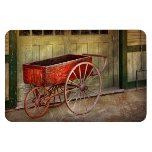 Magnet Flexible Chariot - Ce vieux chariot rouge