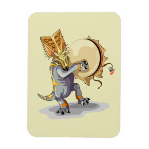 Magnet Flexible Chasmosaurus Dansant Un Rituel De Shaman