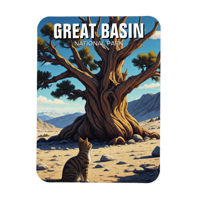 Magnet Flexible Chat à Great Basin Parc national du Nevada (Vertical)