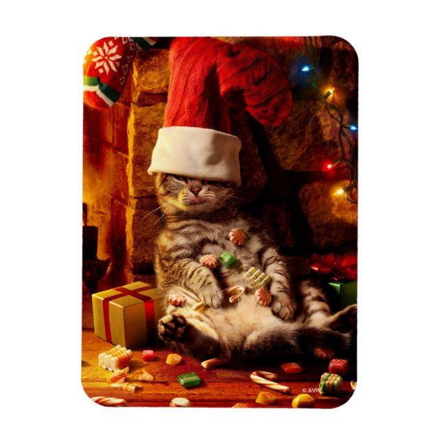 Magnet Flexible Chat avec prise sur la tête (Vertical)