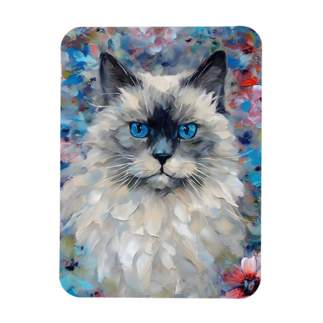 Magnet Flexible Chat Birman coloré (Vertical)