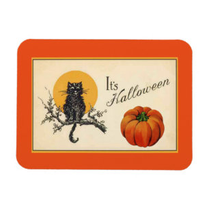 Magnet Flexible Chat d'Halloween vintage