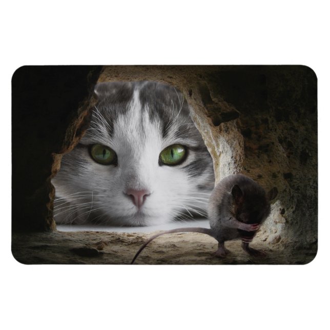 Magnet Flexible Chat et souris (Horizontal)