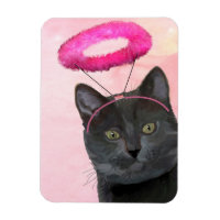 Chat Noir Avec Halo Angel Rose