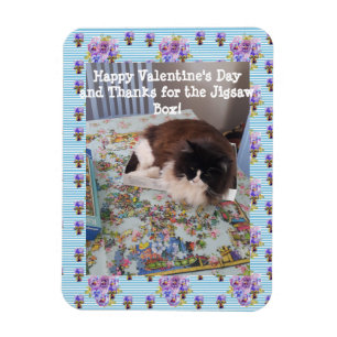 Magnet Flexible Chat smoking drôle Puzzle Chats Saint-Valentin