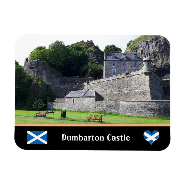 Magnet Flexible Château de Bumbarton, Dumbarton Rock / Scotland Ma (Horizontal)