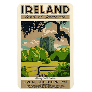 Magnet Flexible Château de cajolerie de l'Irlande d'affiche de