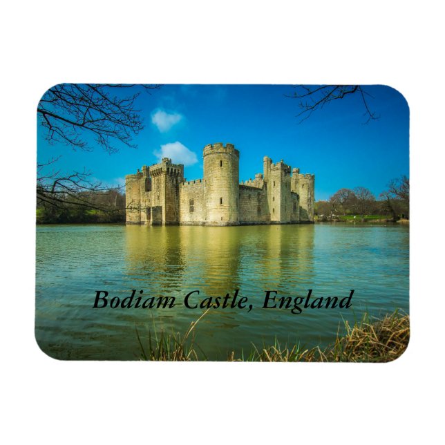 Magnet Flexible Château Pittoresque de Bodiam dans l'Est de l'Angl (Horizontal)