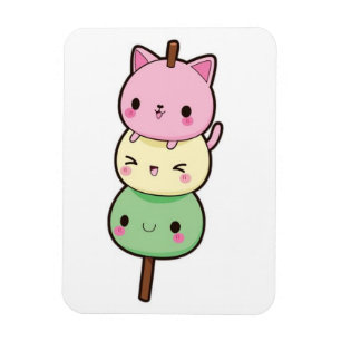 Magnet Flexible Chatons Mochi Crème Glace