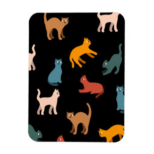 Magnet Flexible Chats sur le noir
