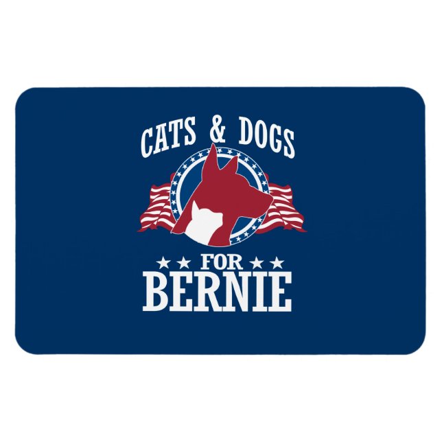MAGNET FLEXIBLE CHAUSSURES ET CHIENS POUR BERNIE SANDERS (Horizontal)