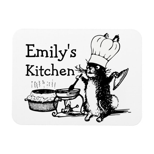 Magnet Flexible Chef Cute Bunny (Horizontal)