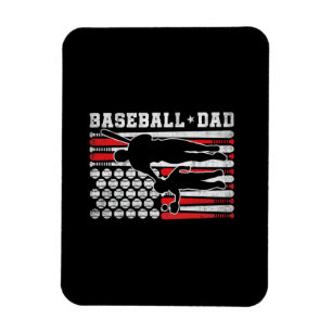 Magnet Flexible Chemise de baseball pour papa Coach Batteur Lanceu