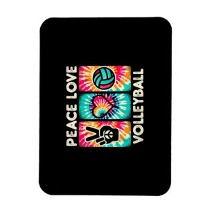 Magnet Flexible Chemise De Volley-Ball Pour Ados Filles Peace Love
