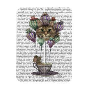 Magnet Flexible Cheshire Chat Hot Air Balloon