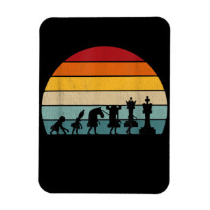 Magnet Flexible Chess Evolution Cadeau Vintage Rétro Pour Un Échec