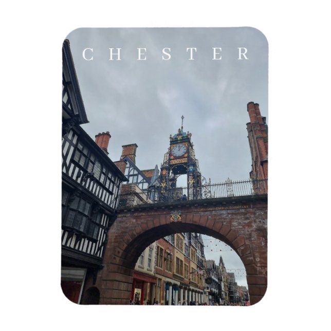 Magnet Flexible Chester Eastgate Horloge vue aimant frigo (Vertical)