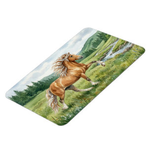 Magnet Flexible Cheval islandais Elska aquarelle