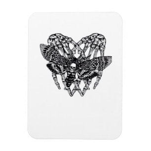 Magnet Flexible Chevalier de mort Moth Classic - Squelette Coeur m