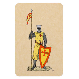 Magnet Flexible Chevalier médiéval Début du XIIIe siècle