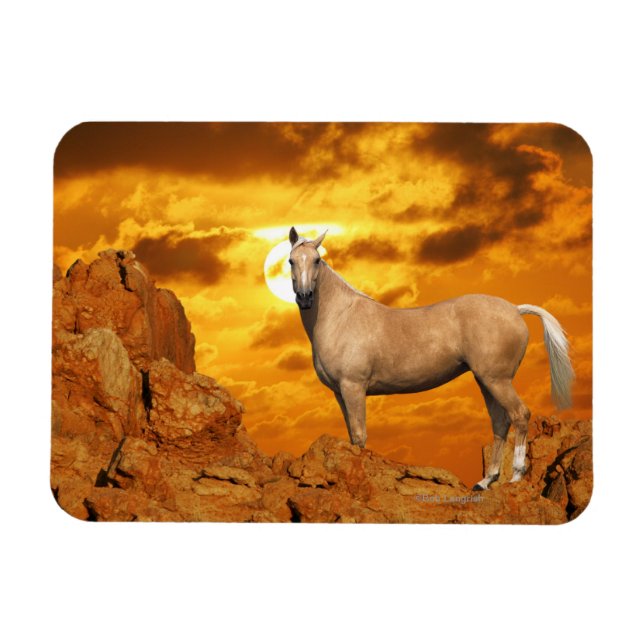 Magnet Flexible Chevaux d'Imaginaire : Montagne (Horizontal)