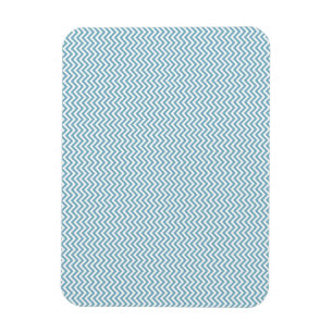 Magnet Flexible Chevron bleu avec Monogramme