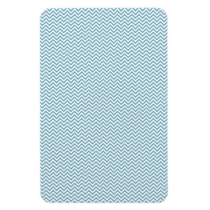 Magnet Flexible Chevron bleu avec Monogramme
