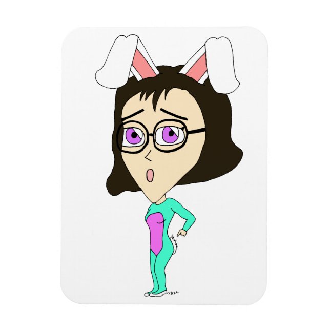 Magnet Flexible chibi bunnygirl (Vertical)