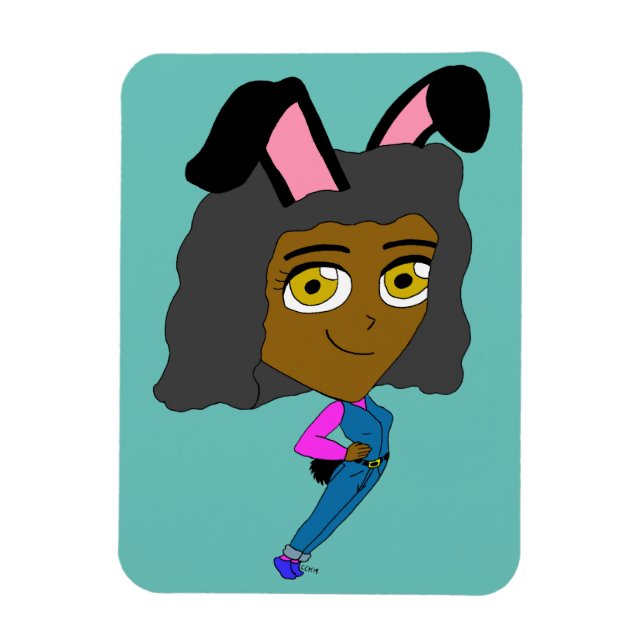 Magnet Flexible chibi bunnygirl (Vertical)