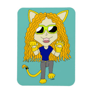Magnet Flexible Chibi Catgirl avec pattes