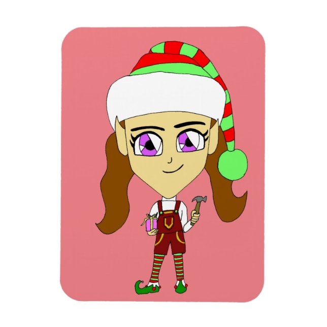 Magnet Flexible chibi elf (Vertical)