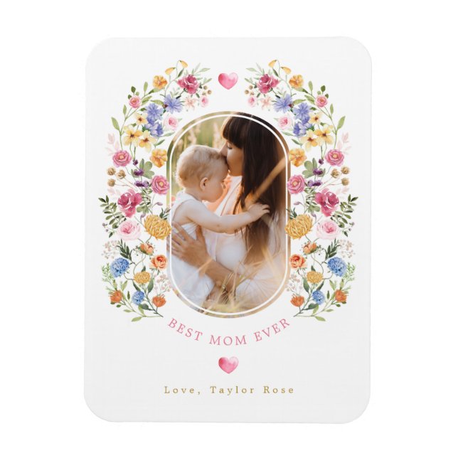 Magnet Flexible Chic Spring Fleur sauvage Garden Jardin des mères  (Vertical)