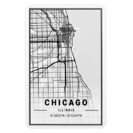 Magnet Flexible Chicago Illinois USA City Travel City Carte