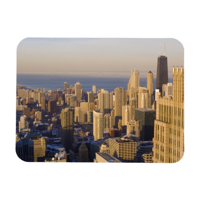 Magnet Flexible Chicago, Illinois, vue panoramique depuis la Sears (Horizontal)