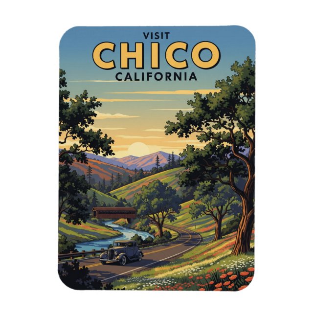 Magnet Flexible Chico California Travel (Vertical)