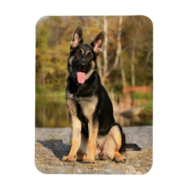 Magnet Flexible Chien berger allemand aimant chiot chien (Vertical)