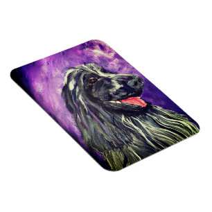 Magnet Flexible Chien Cocker Spaniel Blue Roan Peint