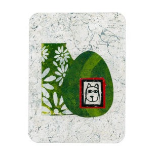Magnet Flexible Chien Dans L'Aimant Réfrigérateur Jardin