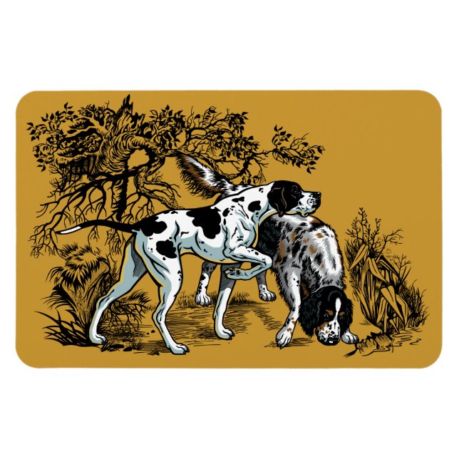 Magnet Flexible chien de chasse (Horizontal)