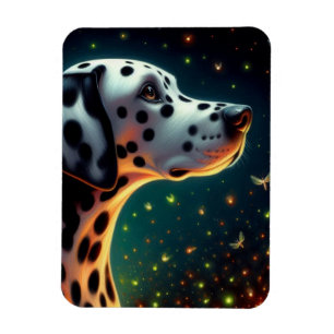 Magnet Flexible Chien de Dalmation lunaire