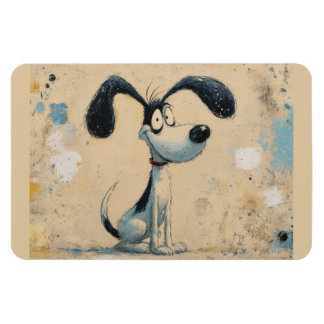 Magnet Flexible Chien de dessin animé drôle – Art de chien mignon